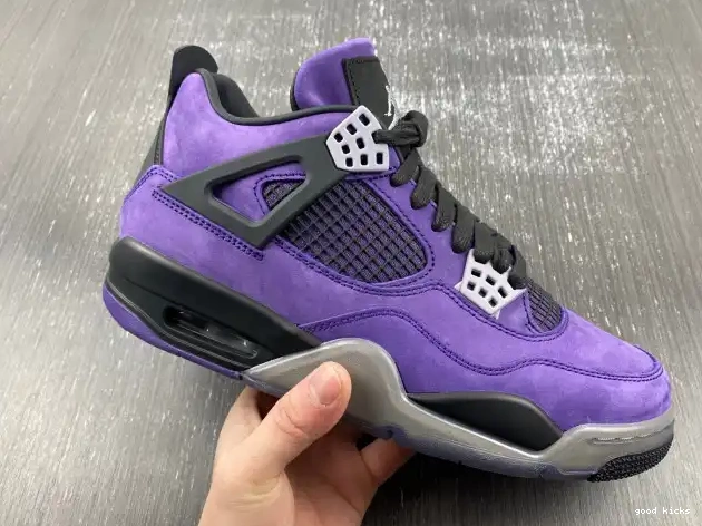 Cheap Jordan Purple Air x Scott 4 Suede Travis 0322